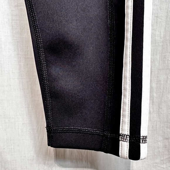 ADIDAS - TRACK PANTS Logo Stripes Wm Sz XL - BLACK - Picture 4 of 11